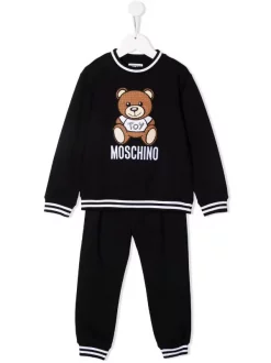 ( Nouvelle Collection ) Moschino Kids Survêtement à Imprimé Teddy Bear Enfant