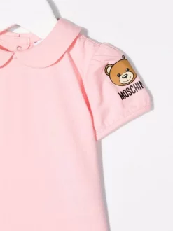 ( Nouvelle Collection ) Moschino Kids Ensemble Haut-salopette En Jean à Motif Teddy Bear 50209 ROSA -Moschino Kids Soldes Boutique 17995972 37980270 600