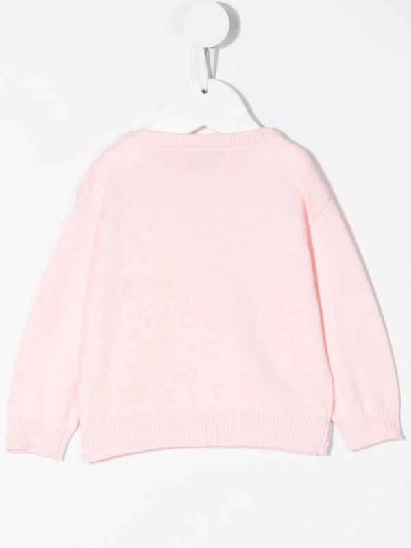 ( Nouvelle Collection ) Moschino Kids Pull En Maille à Patch Logo Enfant 4 ( Nouvelle Collection ) Moschino Kids Pull En Maille à Patch Logo Enfant – Image 2