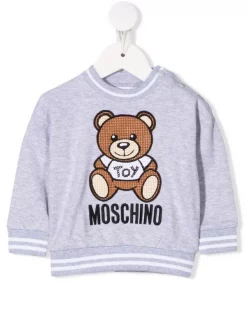 ( Nouvelle Collection ) Moschino Kids Sweat à Imprimé Teddy Bear Enfant