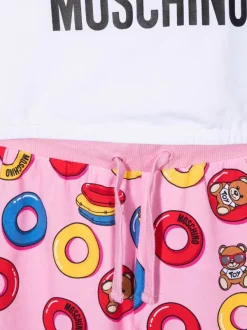 ( Nouvelle Collection ) Moschino Kids Ensemble Haut-short à Imprimé Teddy Bear Enfant -Moschino Kids Soldes Boutique 17997661 37997960 600
