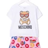 ( Nouvelle Collection ) Moschino Kids Ensemble Haut-short à Imprimé Teddy Bear Enfant -Moschino Kids Soldes Boutique 17997661 37998832 600