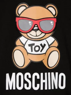 ( Nouvelle Collection ) Moschino Kids 60100 NERO Hoodie à Imprimé Toy-Bear Enfant -Moschino Kids Soldes Boutique 17998330 38000500 600
