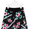 ( Nouvelle Collection ) Moschino Kids 82800 NERO Short De Sport à Fleurs Enfant -Moschino Kids Soldes Boutique 17999823 38211285 600