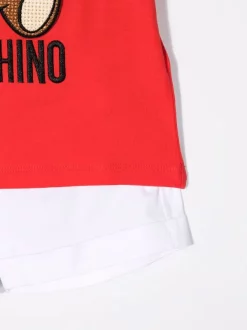 ( Nouvelle Collection ) Moschino Kids Ensemble Haut-short à Logo Imprimé Enfant 7 ( Nouvelle Collection ) Moschino Kids Ensemble Haut-short à Logo Imprimé Enfant -Moschino Kids Soldes Boutique 18001095 38113665 600