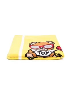 ( Nouvelle Collection ) Moschino Kids Serviette De Bain à Imprimé Teddy Bear 51680 YELLOW