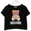 ( Nouvelle Collection ) Moschino Kids T-shirt à Motif Teddy Bear Enfant -Moschino Kids Soldes Boutique 18001418 38024084 600