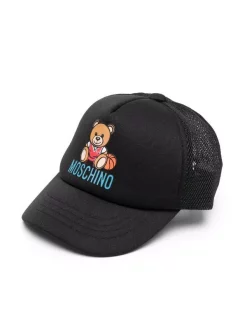 ( Nouvelle Collection ) Moschino Kids Casquette à Motif Teddy Bear 60100 NERO