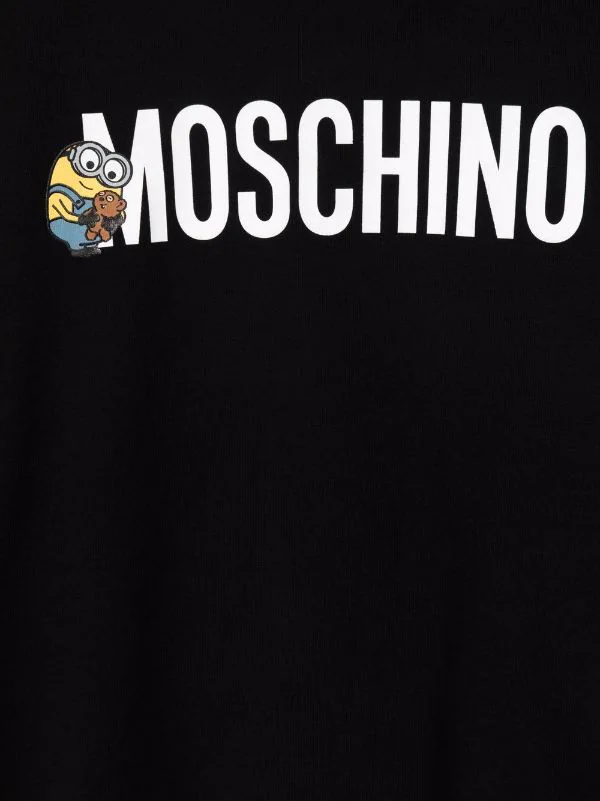 ( Nouvelle Collection ) Moschino Kids Sweat En Coton à Motif Minions Enfant 5 ( Nouvelle Collection ) Moschino Kids Sweat En Coton à Motif Minions Enfant – Image 3