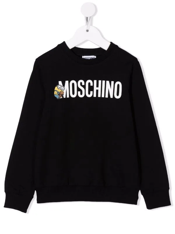 ( Nouvelle Collection ) Moschino Kids Sweat En Coton à Motif Minions Enfant 3 ( Nouvelle Collection ) Moschino Kids Sweat En Coton à Motif Minions Enfant