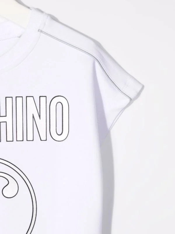 ( Nouvelle Collection ) Moschino Kids Robe à Imprimé Double Question Mark Enfant 5 ( Nouvelle Collection ) Moschino Kids Robe à Imprimé Double Question Mark Enfant – Image 3