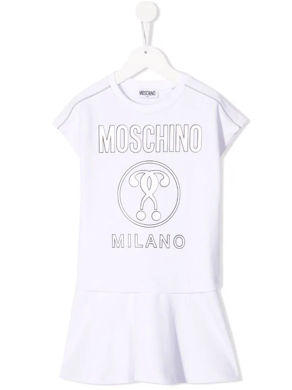 ( Nouvelle Collection ) Moschino Kids Robe à Imprimé Double Question Mark Enfant 3 ( Nouvelle Collection ) Moschino Kids Robe à Imprimé Double Question Mark Enfant