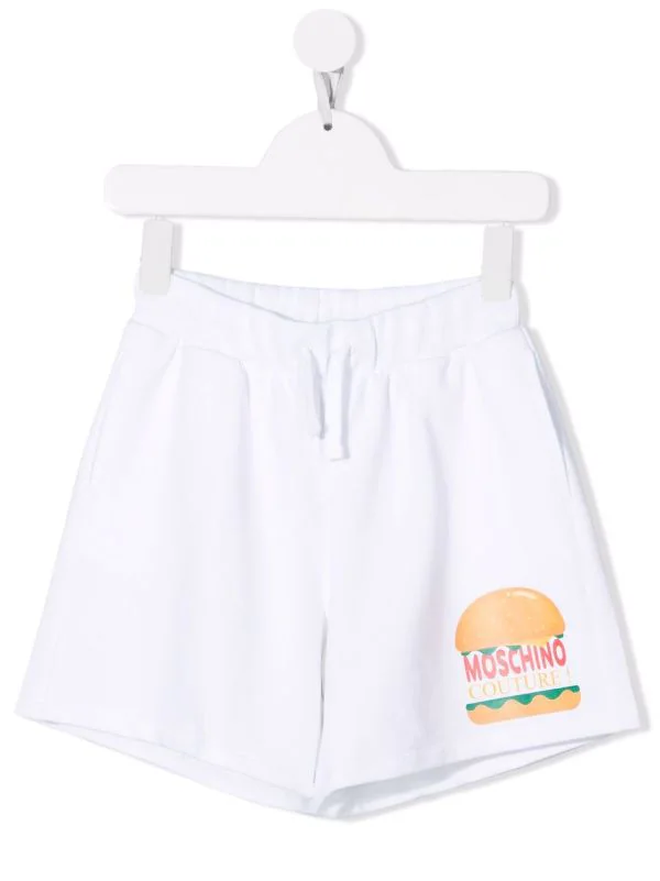 ( Nouvelle Collection ) Moschino Kids Short De Sport à Logo 10101 BIANCO OTTICO 3 ( Nouvelle Collection ) Moschino Kids Short De Sport à Logo 10101 BIANCO OTTICO