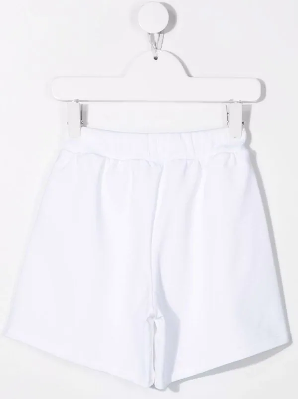 ( Nouvelle Collection ) Moschino Kids Short De Sport à Logo 10101 BIANCO OTTICO 4 ( Nouvelle Collection ) Moschino Kids Short De Sport à Logo 10101 BIANCO OTTICO – Image 2
