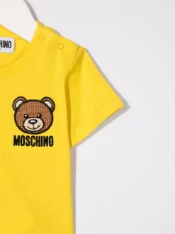 ( Nouvelle Collection ) Moschino Kids T-shirt à Motif Teddy Bear Brodé Enfant -Moschino Kids Soldes Boutique 18005605 38020965 600