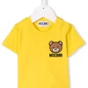 ( Nouvelle Collection ) Moschino Kids T-shirt à Motif Teddy Bear Brodé Enfant -Moschino Kids Soldes Boutique 18005605 38020966 600