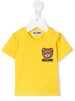 ( Nouvelle Collection ) Moschino Kids T-shirt à Motif Teddy Bear Brodé Enfant