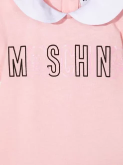 ( Nouvelle Collection ) Moschino Kids 50209 ROSA Pyjama à Logo Imprimé Enfant -Moschino Kids Soldes Boutique 18006607 38147590 600