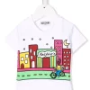 ( Nouvelle Collection ) Moschino Kids T-shirt à Imprimé Graphique Enfant -Moschino Kids Soldes Boutique 18007509 38244536 600