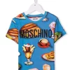 ( Nouvelle Collection ) Moschino Kids T-shirt Imprimé à Logo Enfant -Moschino Kids Soldes Boutique 18007549 38269094 600
