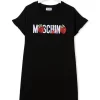 ( Nouvelle Collection ) Moschino Kids Robe à Logo Enfant -Moschino Kids Soldes Boutique 18010158 38107757 600