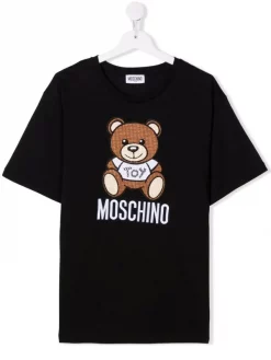 ( Nouvelle Collection ) Moschino Kids T-shirt à Encolure Ras Du Cou Enfant