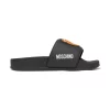 ( Nouvelle Collection ) Moschino Kids Claquettes à Patch Teddy Bear BLACK -Moschino Kids Soldes Boutique 18013863 38567639 600