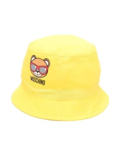 ( Nouvelle Collection ) Moschino Kids 51680 GIALLO Bob à Imprimé Teddy Bear Enfant