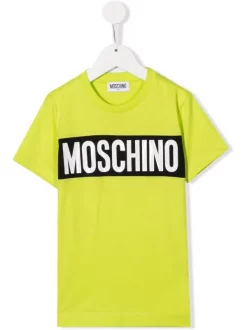 ( Nouvelle Collection ) Moschino Kids T-shirt à Logo Imprimé 30125 LIME