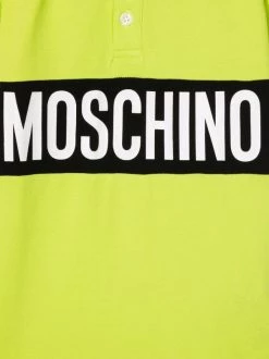 ( Nouvelle Collection ) Moschino Kids Polo à Logo Imprimé 30125 LIME -Moschino Kids Soldes Boutique 18018627 38105365 600