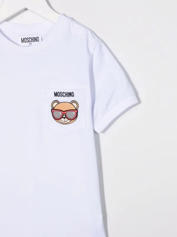 ( Nouvelle Collection ) Moschino Kids T-shirt à Patch Teddy Bear Enfant 5 ( Nouvelle Collection ) Moschino Kids T-shirt à Patch Teddy Bear Enfant – Image 3