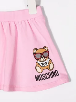 ( Nouvelle Collection ) Moschino Kids Jupe De Sport à Imprimé Teddy Bear Enfant -Moschino Kids Soldes Boutique 18018644 38085442 600