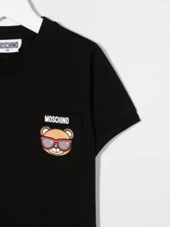 ( Nouvelle Collection ) Moschino Kids T-shirt Sunglasses-Teddy à Logo Imprimé Enfant -Moschino Kids Soldes Boutique 18018647 38088019 600