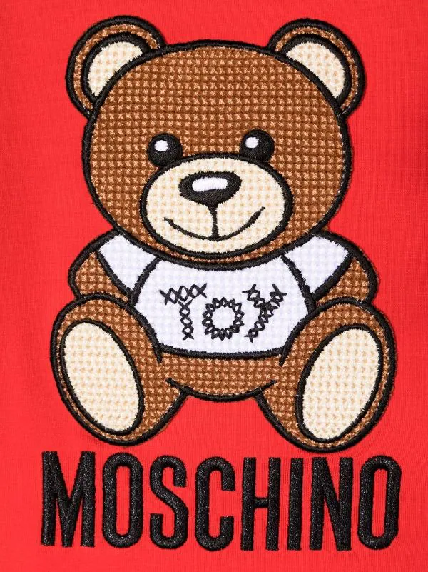 ( Nouvelle Collection ) Moschino Kids 50109 ROSSO T-shirt à Imprimé Teddy Bear Enfant 5 ( Nouvelle Collection ) Moschino Kids 50109 ROSSO T-shirt à Imprimé Teddy Bear Enfant – Image 3