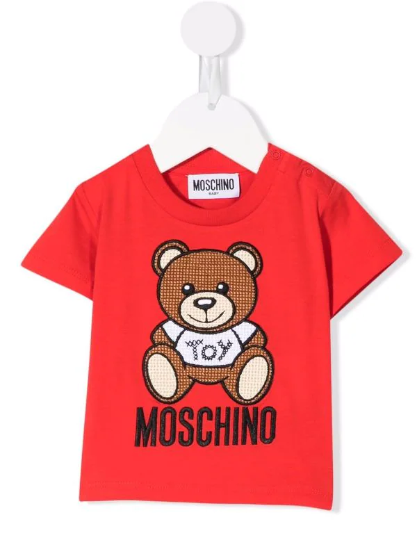 ( Nouvelle Collection ) Moschino Kids 50109 ROSSO T-shirt à Imprimé Teddy Bear Enfant 3 ( Nouvelle Collection ) Moschino Kids 50109 ROSSO T-shirt à Imprimé Teddy Bear Enfant