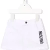 ( Nouvelle Collection ) Moschino Kids 10101 BIANCO OTTICO Short à Patch Teddy Bear Enfant -Moschino Kids Soldes Boutique 18018775 38088257 600