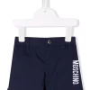 ( Nouvelle Collection ) Moschino Kids 40016 BLU NAVY Short à Motif Teddy Bear Enfant -Moschino Kids Soldes Boutique 18018787 38101524 600