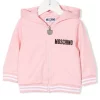 ( Nouvelle Collection ) Moschino Kids 50209 ROSA Hoodie à Imprimé Teddy Bear Enfant -Moschino Kids Soldes Boutique 18018970 38099809 600