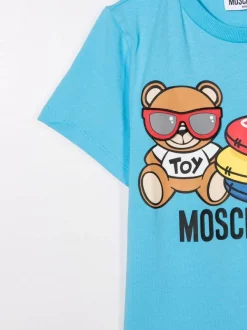 ( Nouvelle Collection ) Moschino Kids T-shirt à Imprimé Teddy Bear Enfant -Moschino Kids Soldes Boutique 18019274 38169653 600