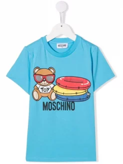 ( Nouvelle Collection ) Moschino Kids T-shirt à Imprimé Teddy Bear Enfant