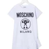 ( Nouvelle Collection ) Moschino Kids T-shirt à Imprimé Double Question Mark Enfant -Moschino Kids Soldes Boutique 18019297 38169646 600