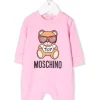 ( Nouvelle Collection ) Moschino Kids Pyjama à Imprimé Teddy Bear 50206 ROSA -Moschino Kids Soldes Boutique 18019480 38104840 600