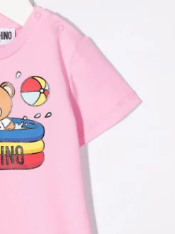 ( Nouvelle Collection ) Moschino Kids Pyjama à Motif Teddy Bear Enfant -Moschino Kids Soldes Boutique 18020383 38168879 600