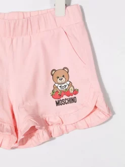 ( Nouvelle Collection ) Moschino Kids Short à Imprimé Teddy Bear Enfant -Moschino Kids Soldes Boutique 18020415 38168728 600