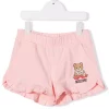 ( Nouvelle Collection ) Moschino Kids Short à Imprimé Teddy Bear Enfant -Moschino Kids Soldes Boutique 18020415 38169552 600