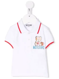 ( Nouvelle Collection ) Moschino Kids Polo à Imprimé Teddy Bear Enfant