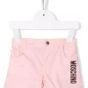 ( Nouvelle Collection ) Moschino Kids 50209 ROSA Short De Sport à Logo Imprimé Enfant -Moschino Kids Soldes Boutique 18020742 38103414 600