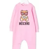 ( Nouvelle Collection ) Moschino Kids 50206 SWEET PINK Pyjama à Imprimé Teddy Bear Enfant