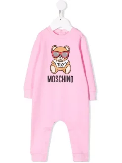 ( Nouvelle Collection ) Moschino Kids 50206 SWEET PINK Pyjama à Imprimé Teddy Bear Enfant
