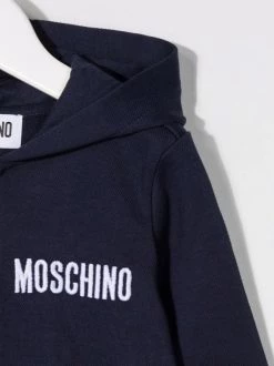 ( Nouvelle Collection ) Moschino Kids Hoodie Zippé à Motif Teddy Bear Enfant -Moschino Kids Soldes Boutique 18021057 38106145 600